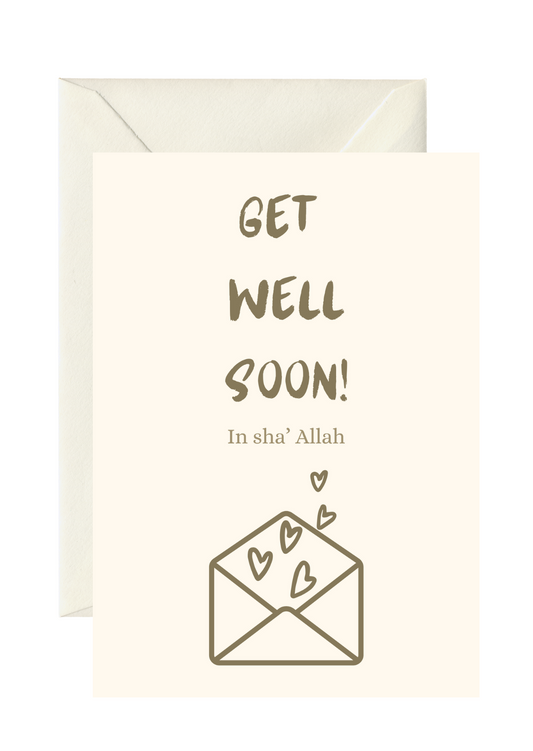 Greeting card Get well soon