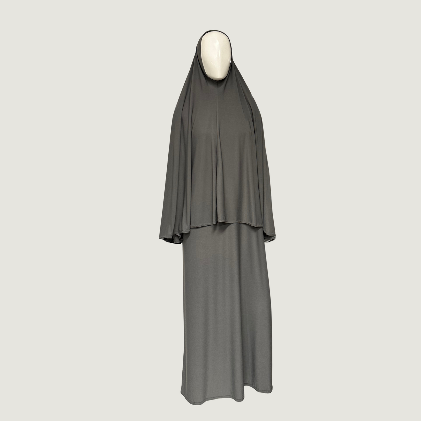 Jersey khimar set grey