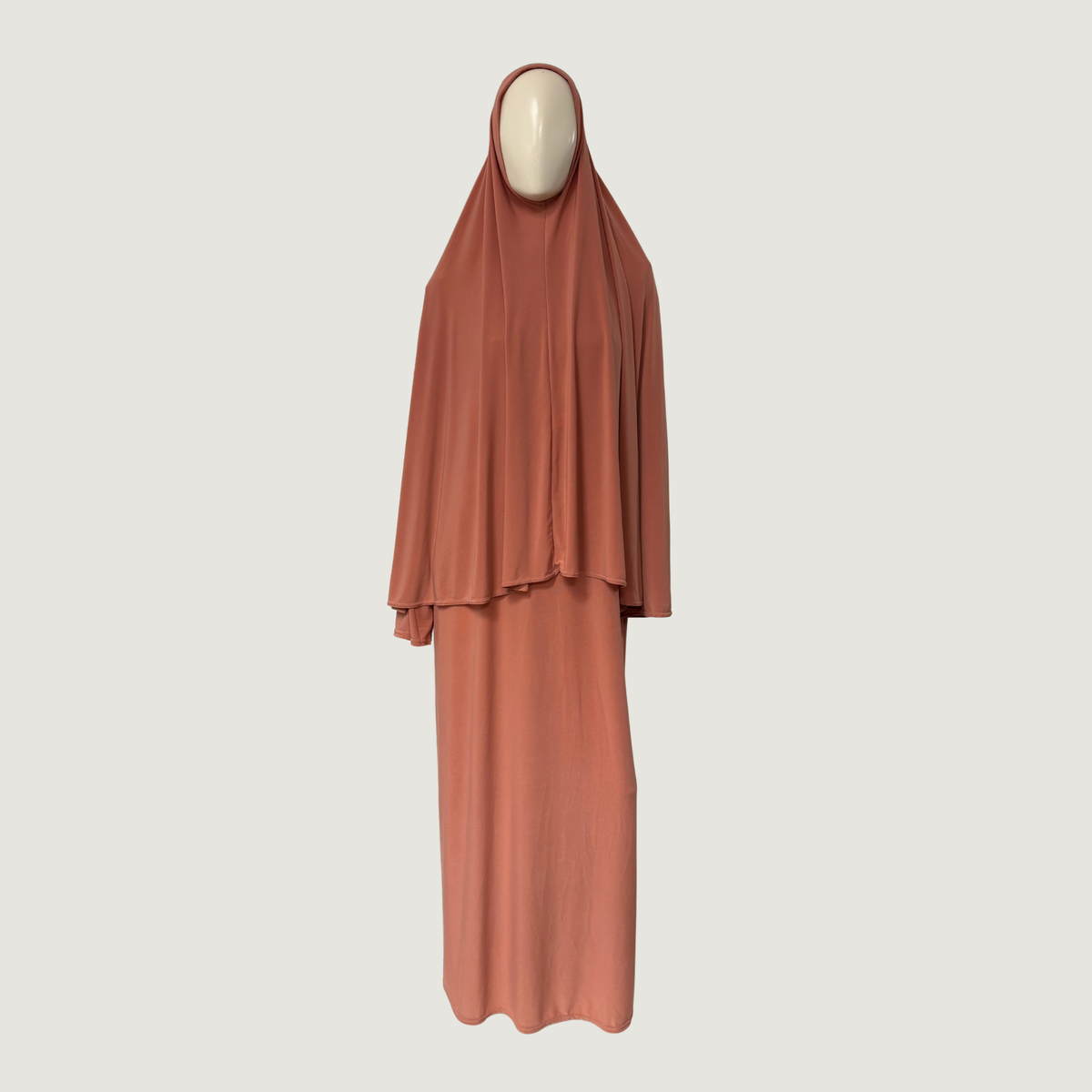 Jersey khimar set salmon