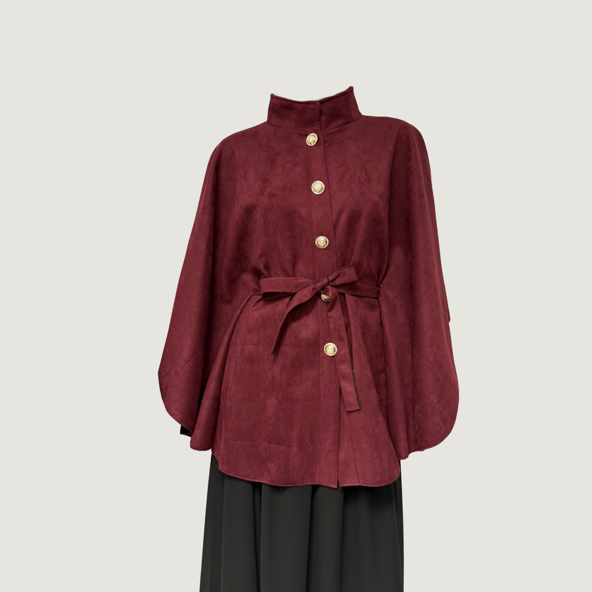 Maysa Belted Cape