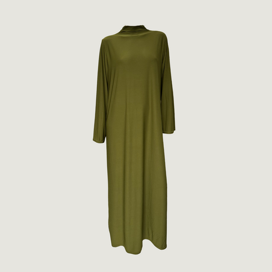 Jersey dress olive green