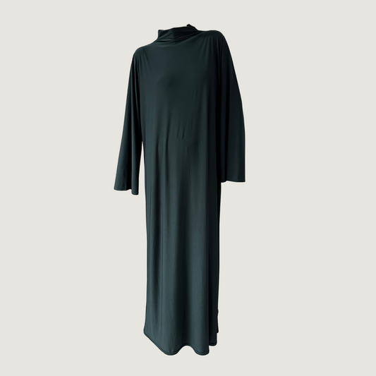 Jersey dress dark green