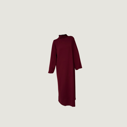 Jersey dress thick bordeaux
