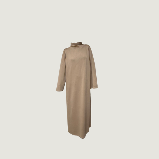 Jersey dress thick beige