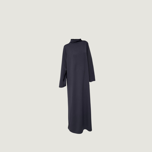 Jersey dress thick grey/navy