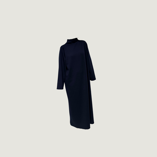Jersey dress thick dark blue