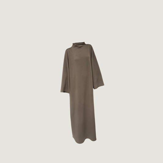 Jersey dress thick taupe