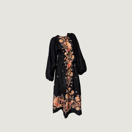 Flower Blouse Black