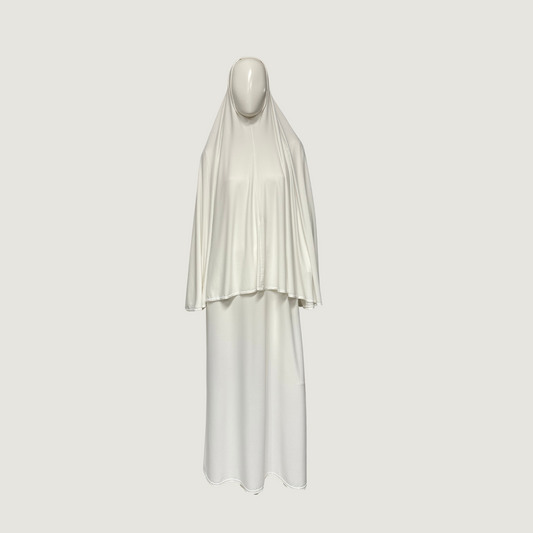 Jersey khimar set white