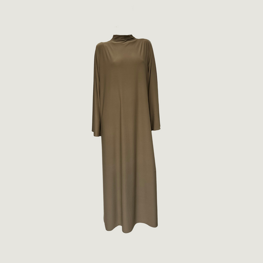 Jersey dress toffee
