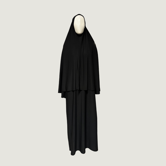Jersey khimar set black