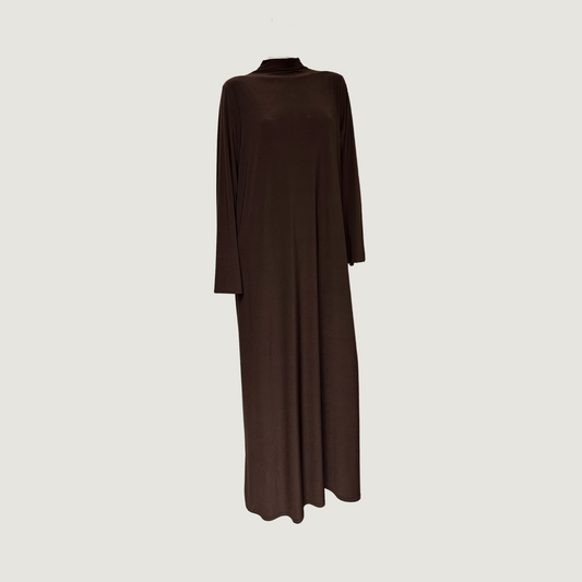 Jersey dress brown