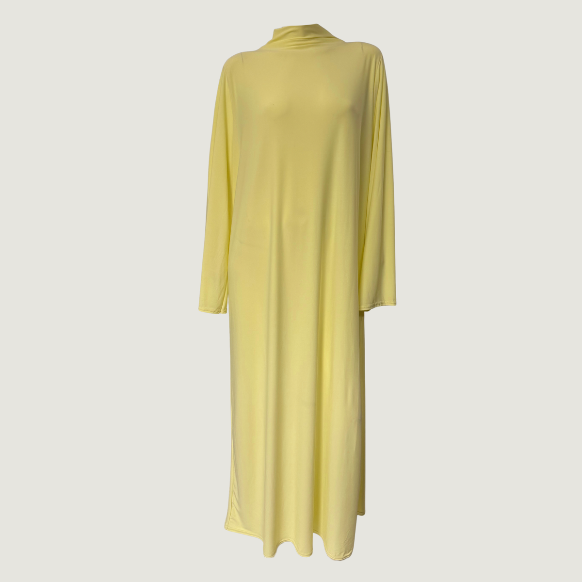 Jersey dress light yellow