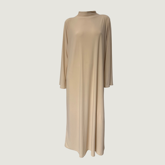 Jersey dress beige